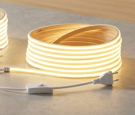 COB LED Streifen 360 LEDsm 220V EU Stecker IP65 Wasserdicht