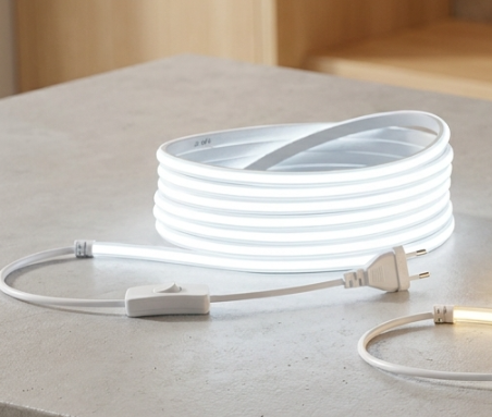 COB LED Streifen 360 LEDsm 220V EU Stecker IP65 Wasserdicht