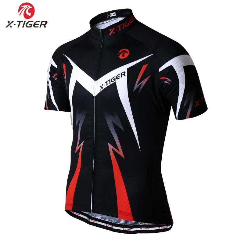 X-TIGER Radtrikot im Set: Perfekte Atmungsaktive Sommer-Sportbekleidung