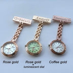 Krankenschwesteruhr - elegant und parktisch - Entdecke die Zeit mit Stil: Unsere personalisierte Krankenschwesteruhr ist das perfekte Accessoire für Arbeit und Freizeit. - 14:496#Gold