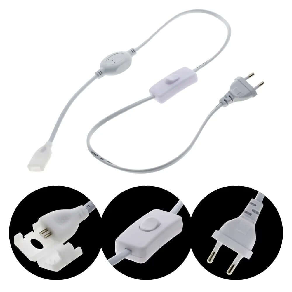 220V LED-Streifen 2835 -Zubehör: Schnelle und sichere Verbindung ohne Löten - Willkommen in der faszinierenden Welt der Beleuchtung mit unseren High Voltage 220V Safe LED Strip Lights! Kein Schweißen oder aufwendige Installationen. Einfache Verbindung mit