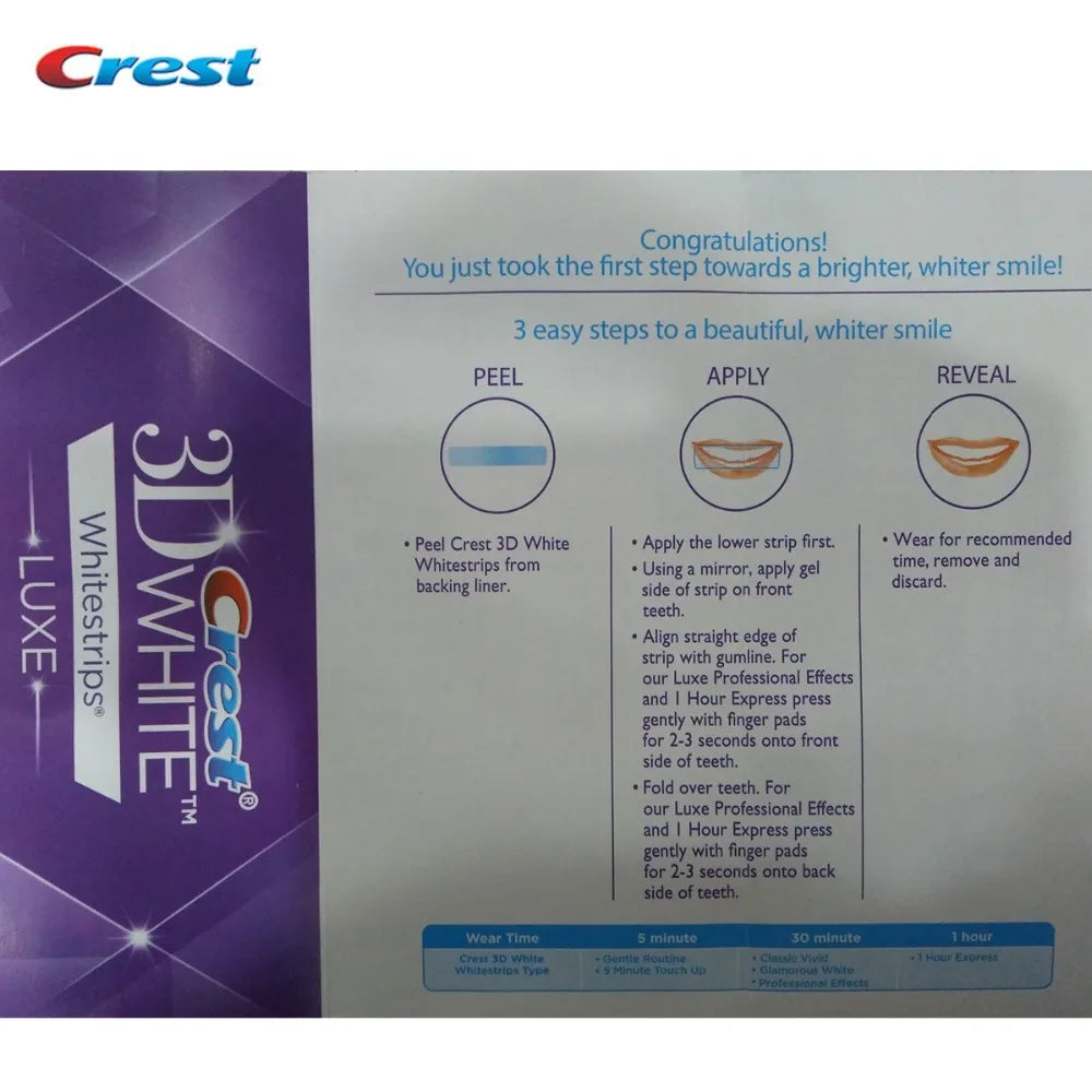 3D White Teeth Whitening Strips für professionelle Effekte