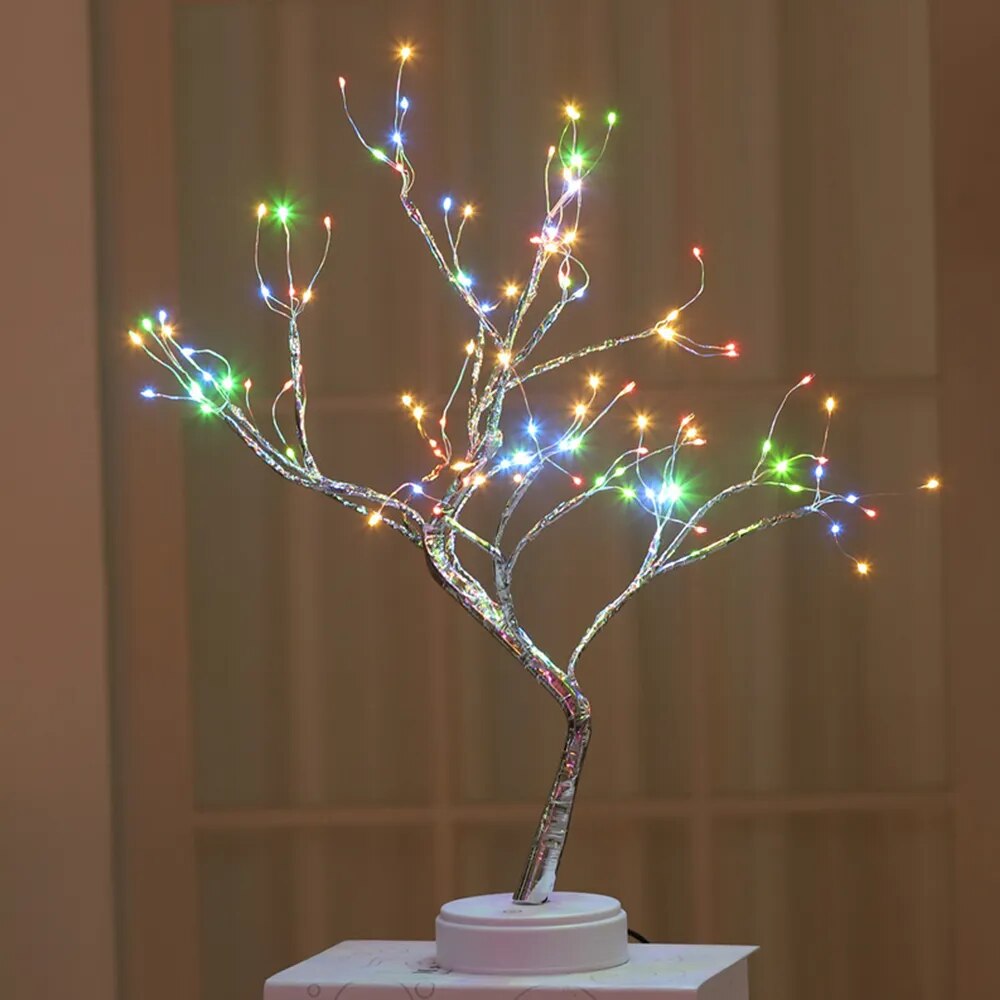 LED-Bonsai-Baum: Perfekte Beleuchtung für Zuhause & Partys - Entdecken Sie das einzigartige LED-Bonsai-Baumlicht mit flexiblen, verstellbaren Zweigen und hochwertigem Design. Ideal für Zuhause & Partys. - 136:200002573#108 LEDS Colorful