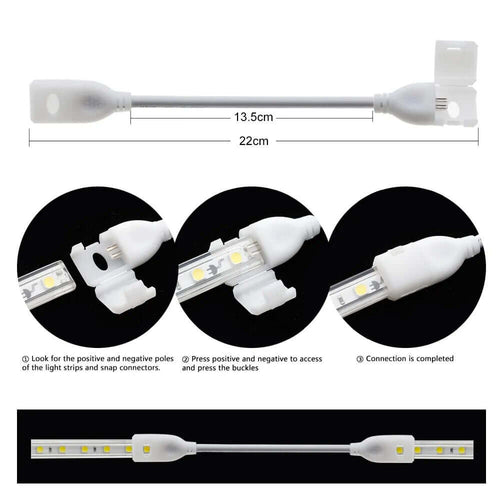 220V LED-Streifen 2835 -Zubehör: Schnelle und sichere Verbindung ohne Löten - Willkommen in der faszinierenden Welt der Beleuchtung mit unseren High Voltage 220V Safe LED Strip Lights! Kein Schweißen oder aufwendige Installationen. Einfache Verbindung mit