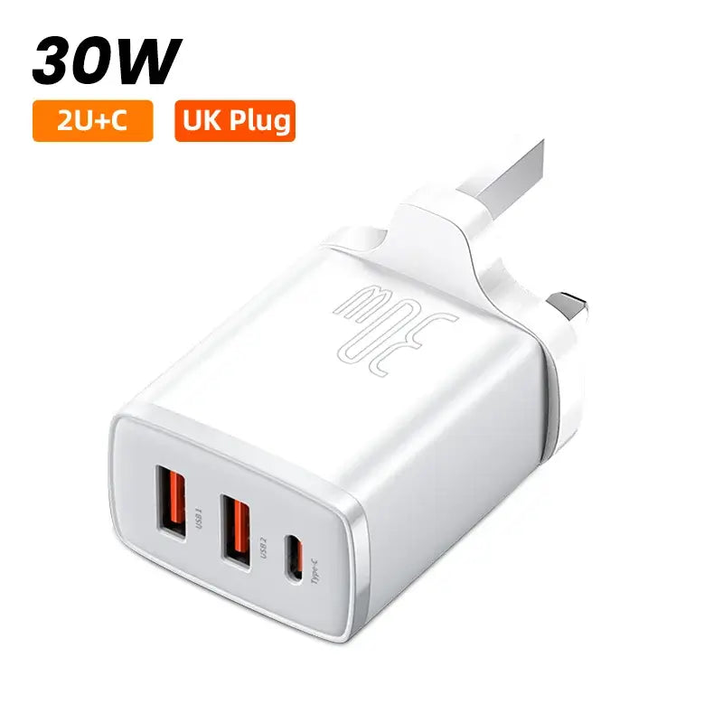 Baseus USB-C Quick Charger 30W: Superschnelles Laden für iPhone und Android - Erleben Sie ultraschnelles Laden mit dem Baseus 30W USB-C Ladegerät, kompatibel mit iPhone 14, 13 und 12 Pro Max sowie Samsung und Xiaomi. - 14:22302870345#USB Charger;200007763