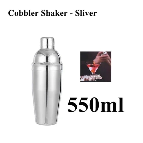 Cocktail Shaker Set 1–33 Teile – Profi Barkeeper-Set mit Rezeptbuch & Barständer