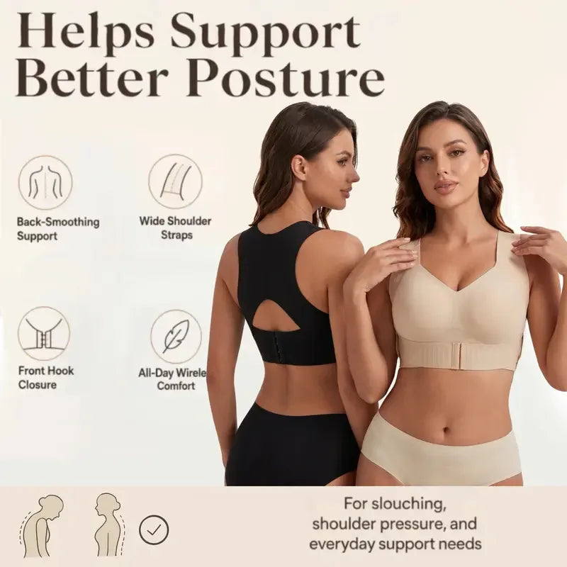 Nahtloser Damen-Sport-BH mit Jelly-Streifen und Haltungskorrektur