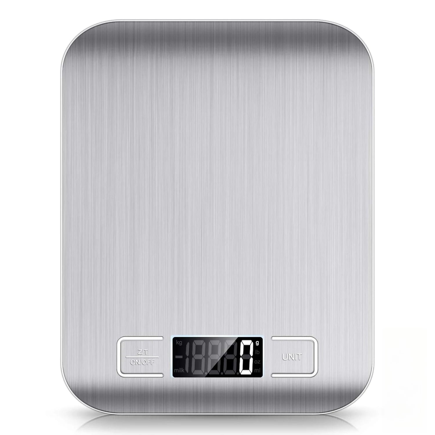 Küchenwaage für präzises Wiegen – einfache Einheitenumschaltung per Knopfdruck