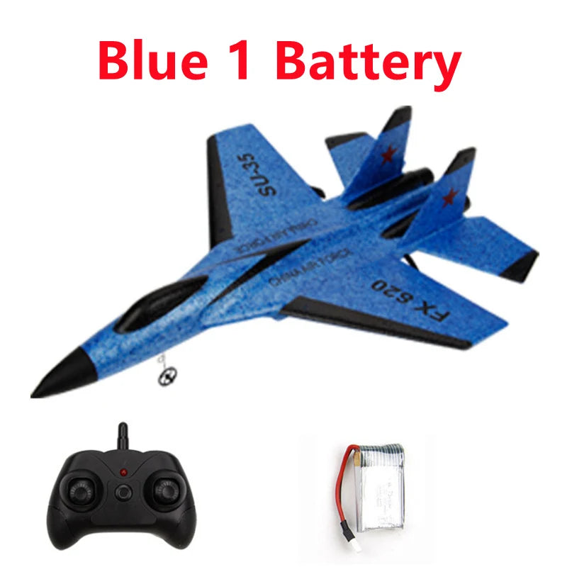 FX-620 SU-35 Avion télécommandé RC 2.4G Avion de chasse télécommandé Avion planeur Jouets en mousse EPP Cadeau pour enfants