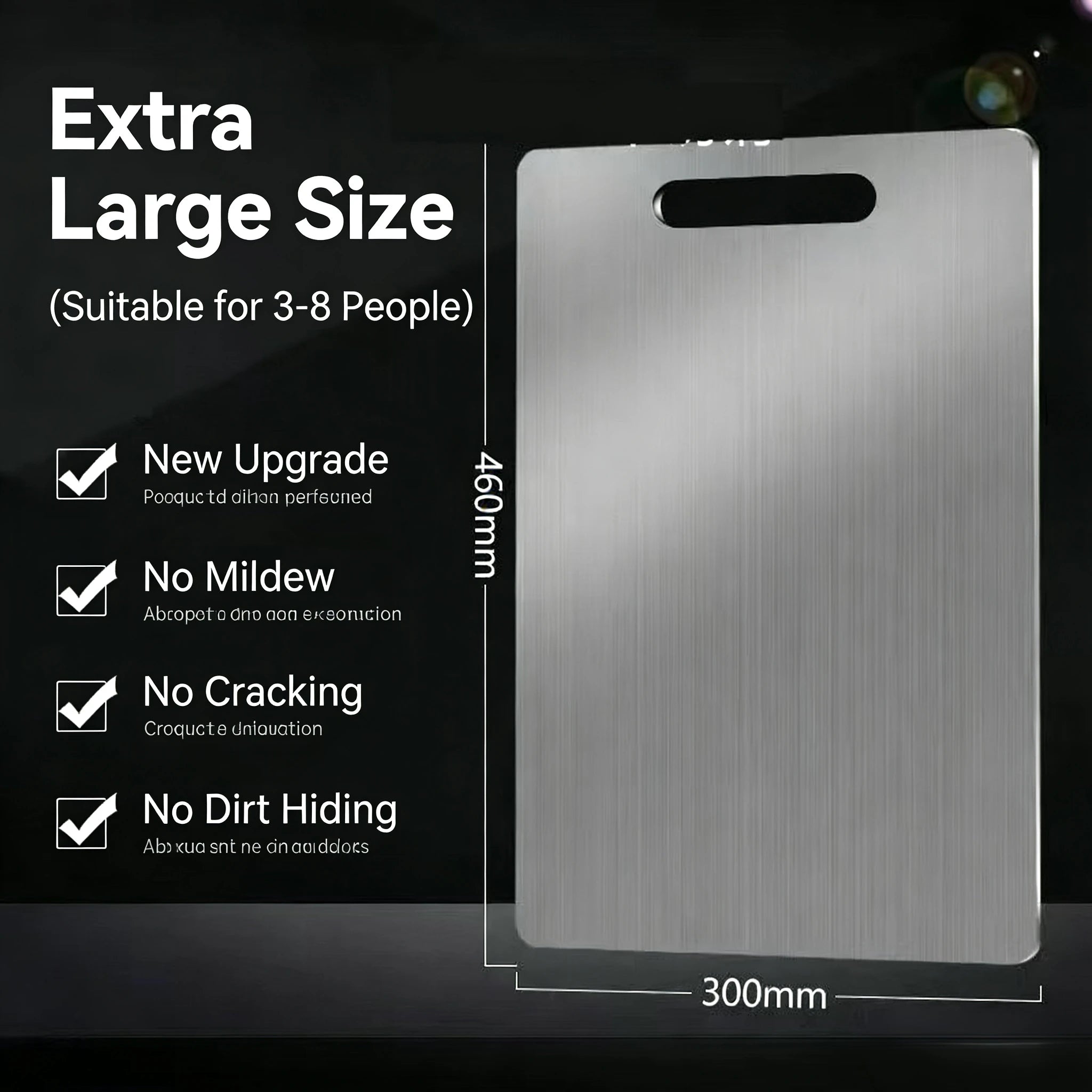 Titanium alloy double-sided kitchen cutting board