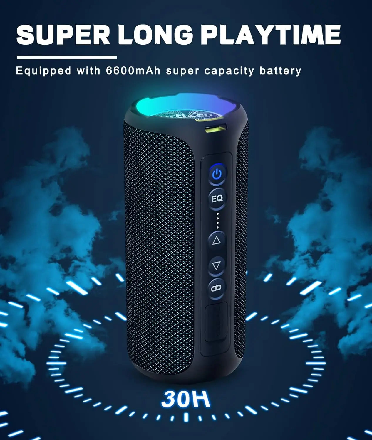 Altoparlante Bluetooth per ascoltare musica senza fili – impermeabile IPX7