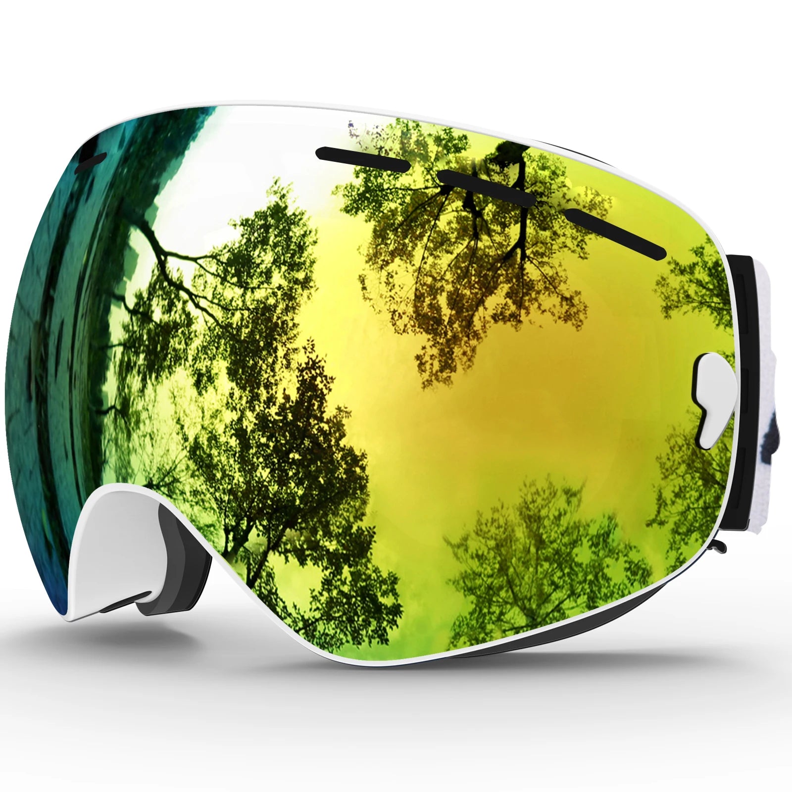 Skibrille für Skifahren – austauschbares Linsensystem für verschiedene Wetterbedingungen