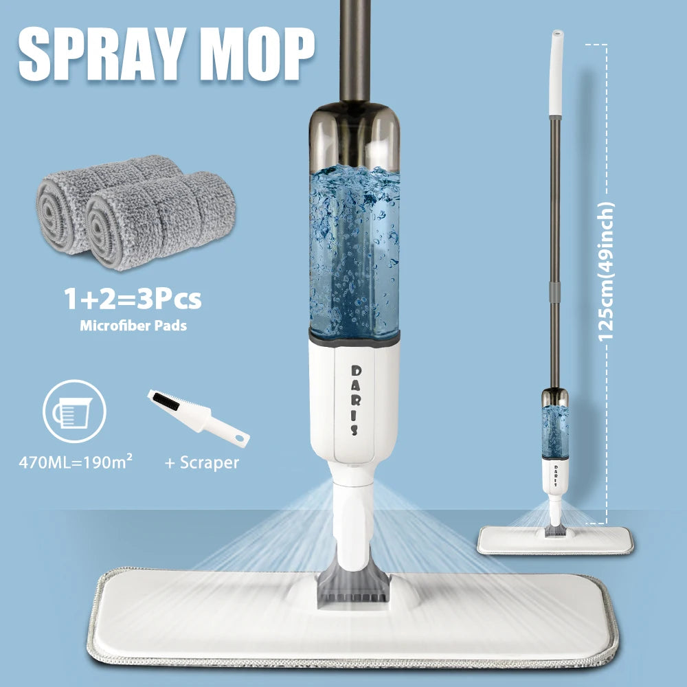 Serpillère vaporisateur pour un nettoyage efficace des sols – utilisation facile sans essorage