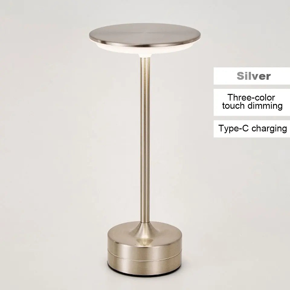 Lampada da tavolo LED ricaricabile USB con sensore touch