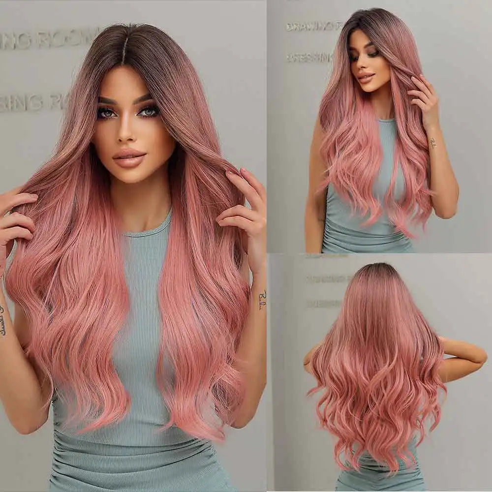 La Sylphide Langhaarperücke – hitzebeständig – für Cosplay, Halloween, Weihnachten