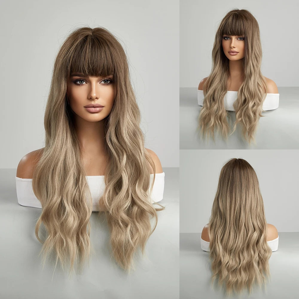 La Sylphide Langhaarperücke – hitzebeständig – für Cosplay, Halloween, Weihnachten