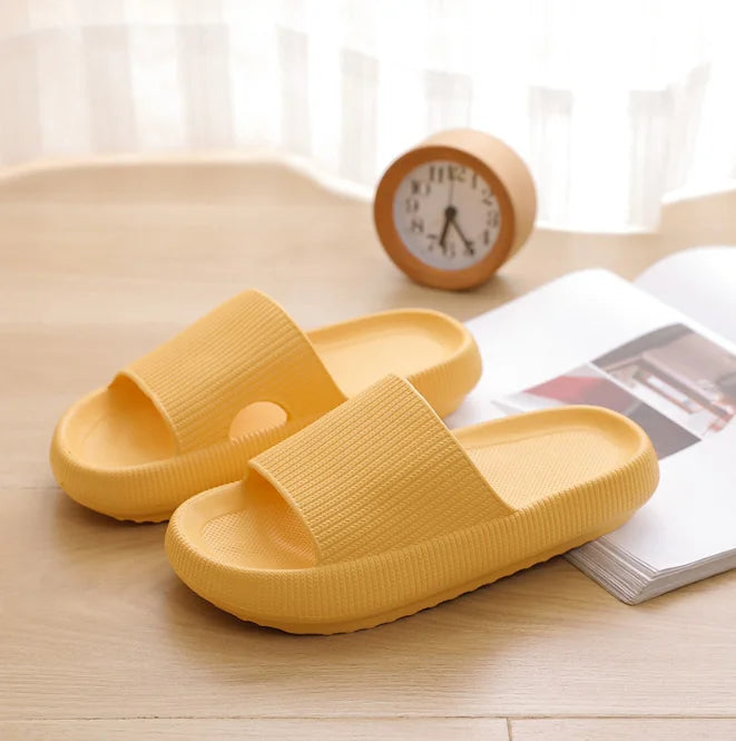 Womens EVA thick platform indoor bathroom slippers