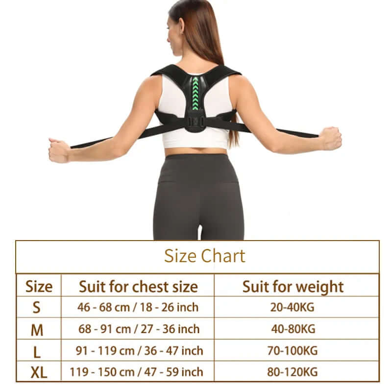 Rückenkorrektur - Perfekte Haltung leicht gemacht - Verbessern Sie Ihre Körperhaltung mit dem Posture Belt! Bequem und korrekt sitzen und stehen, den ganzen Tag. Hochwertige Materialien für besten Komfort und Langlebigkeit. Stilvoll und diskret unter Klei