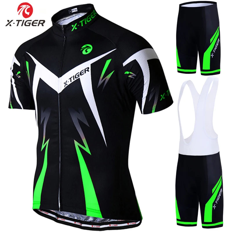 X-TIGER Radtrikot im Set: Perfekte Atmungsaktive Sommer-Sportbekleidung