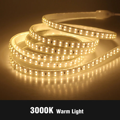 Flexible 220V 180ledm smd2835 outdoor waterproof LED strip light