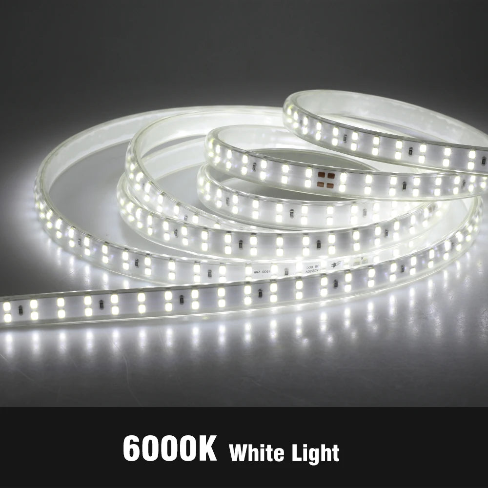 Flexible 220V 180ledm smd2835 outdoor waterproof LED strip light