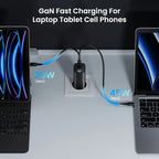 Quick Charger für Smartphones, Tablets und Laptops – 65 W mit GaN-Technologie und 3 Ladeports