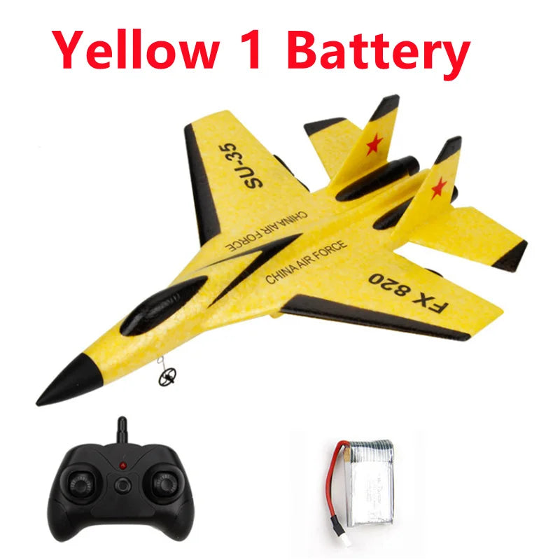 FX-620 SU-35 Avion télécommandé RC 2.4G Avion de chasse télécommandé Avion planeur Jouets en mousse EPP Cadeau pour enfants