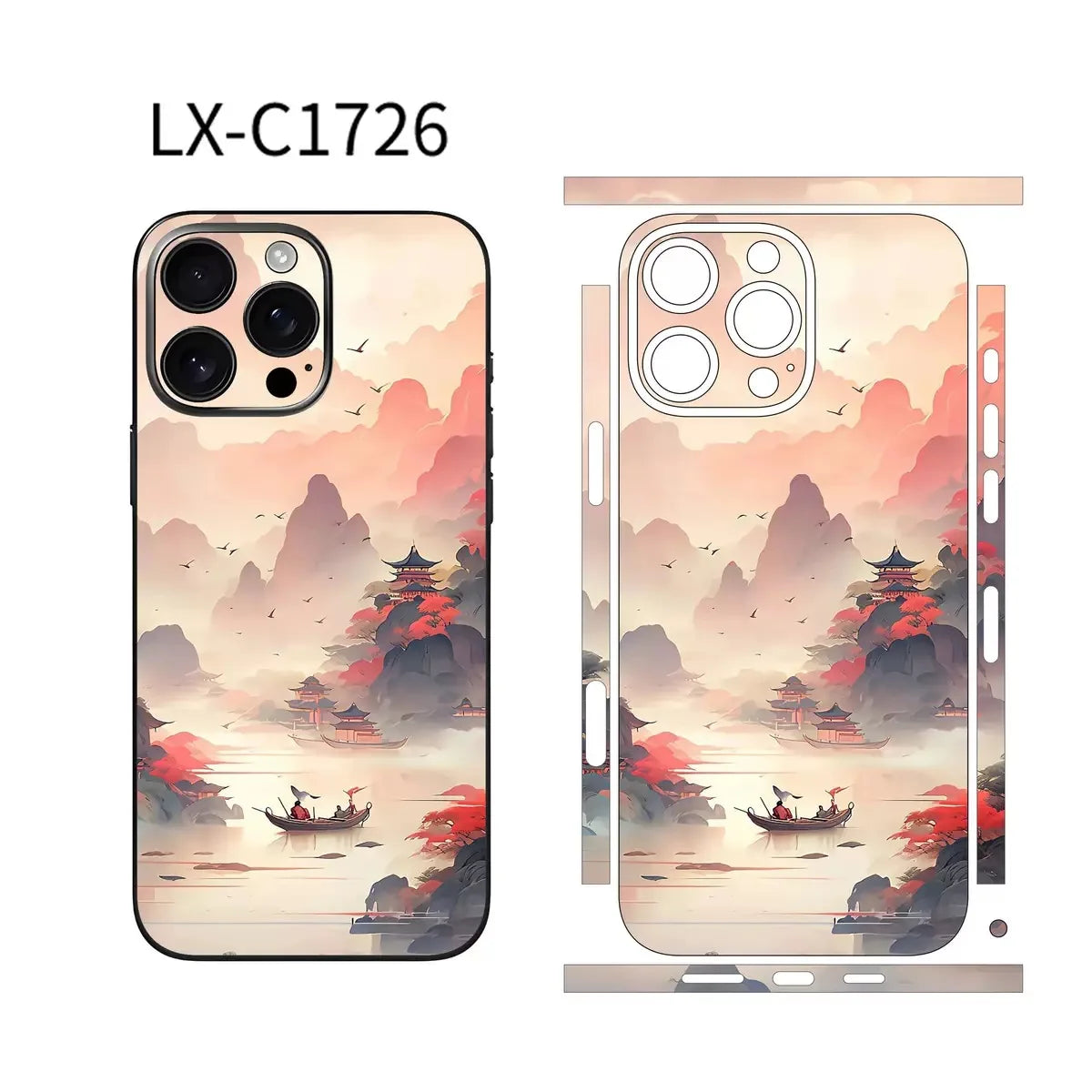 KIRA-SKIN – Bunte Hydrogel Skin Sticker für iPhone Rückseite und Seitenrahmen