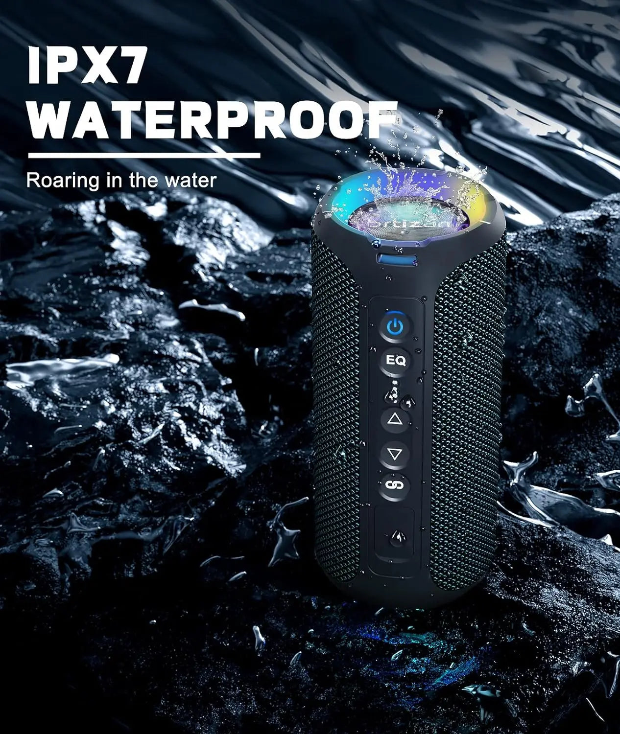 Altoparlante Bluetooth per ascoltare musica senza fili – impermeabile IPX7