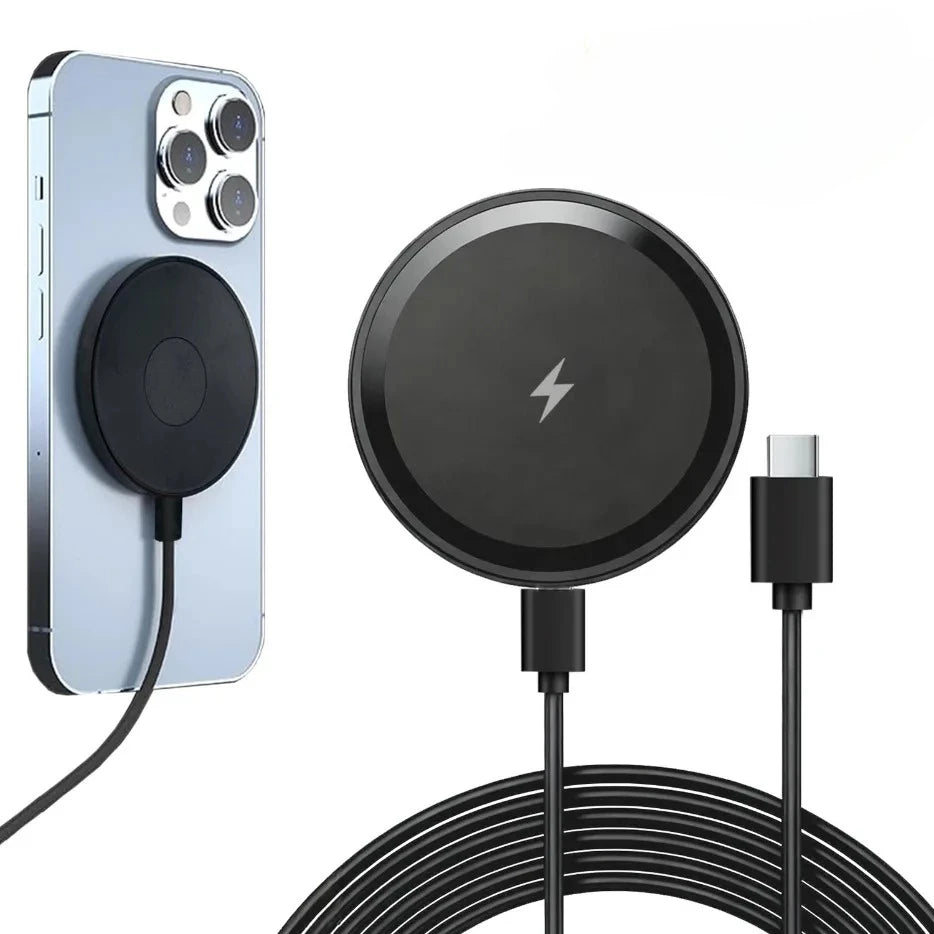 Wireless Charger für Telefone – magnetisches Laden mit Type-C Anschluss