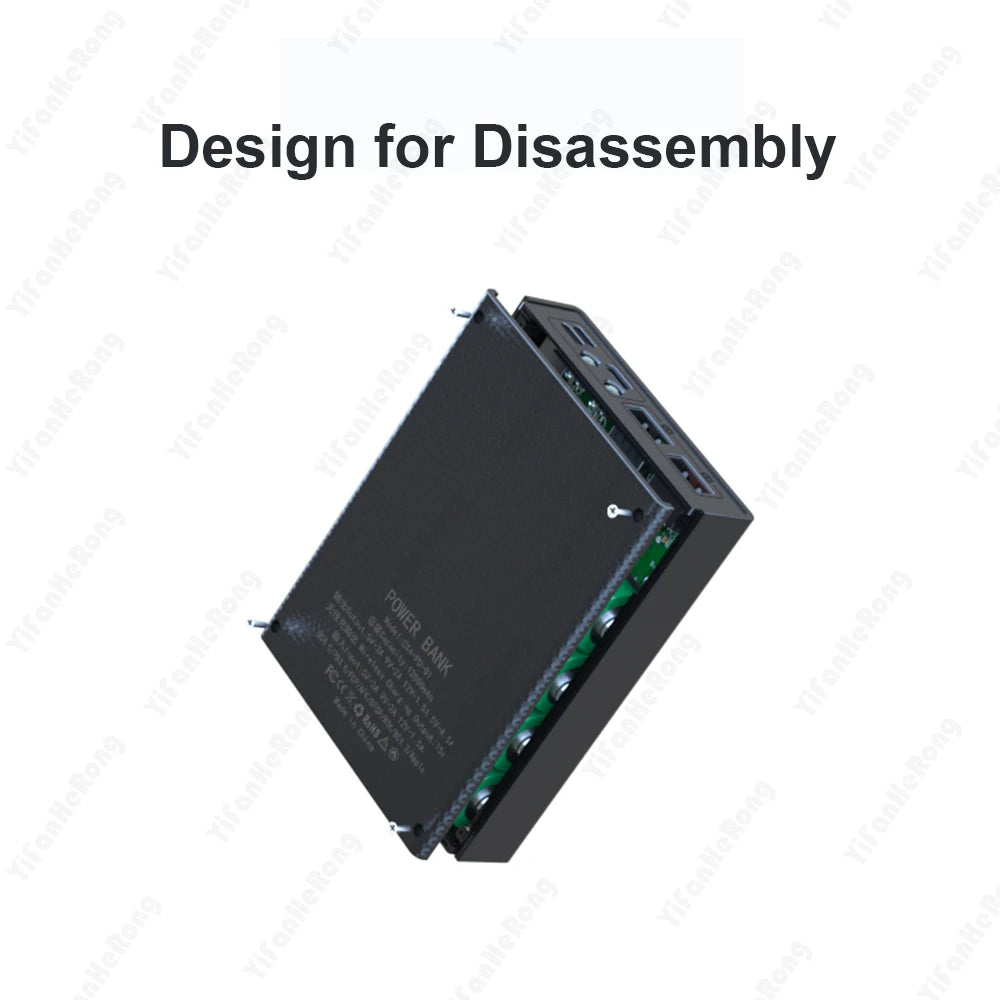 Power Bank Case für mobile Energieversorgung – sofort nutzbar dank LCD-Anzeige und abnehmbarem Design