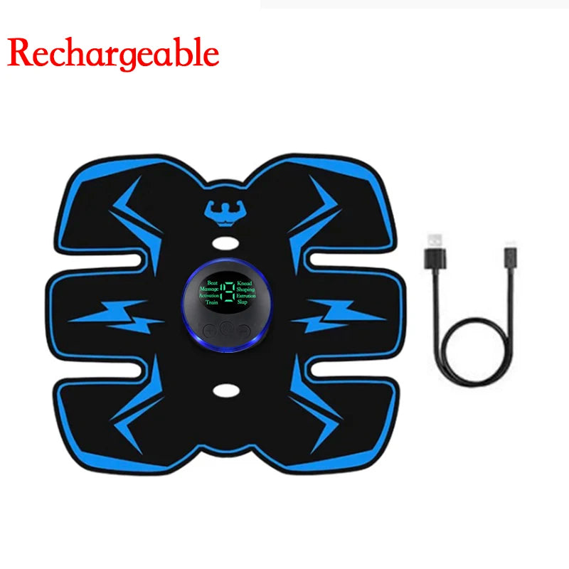 Remote-controlled EMS muscle stimulator for abdominal training and slimming