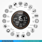 CYCPLUS M2 GPS Fahrradcomputer – Kabellos, ANT+ & BLE 5.0, IPX6 Wasserdicht, 70h Akkulaufzeit, 2,5" LCD-Display