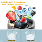 Mini Tragbarer Mixer - Lecker und praktisch - Frischer Genuss auf Knopfdruck! Unser tragbarer Mini-Blender sorgt für köstliche Säfte und Smoothies unterwegs. 150W Motor, 530 ml Kapazität, zerkleinert mühelos Eiswürfel. 4000mAh-Akku für bis zu 25 Tassen Sa