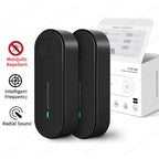 Elektronische Insektenabwehr: 2er Set für eine insektenfreie Umgebung - Schützen Sie Ihr Zuhause mit MITO Ultraschall-Insektenschutz - effektive Schädlingsbekämpfung! Automatische Frequenzumwandlung vertreibt Mäuse, Fliegen und mehr. Einfache Installation