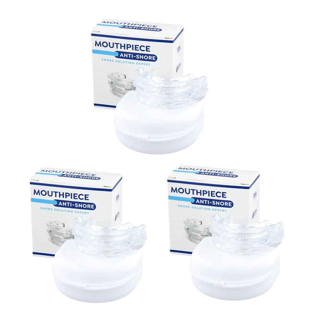 Anti-Schnarch-Mundstück mit Box – Gegen Schnarchen & Zähneknirschen – Schlafhilfe wiederverwendbar, reisefreundlich