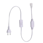 COB LED Strip Light Zubehör: Verbindungskabel & Clips - Stilvolle, sichere Verbindung für 220V EU LED-Streifen mit 360 LEDs auf 12mm. Die hochwertigen Clips und Steckverbinder bieten eine zuverlässige Lösung. Perfekt für professionelle Beleuchtungsprojekt