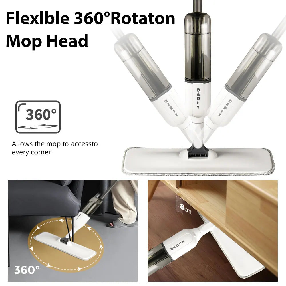 Spray-Mopp für effiziente Bodenreinigung – einfache Handhabung ohne Wringfunktion