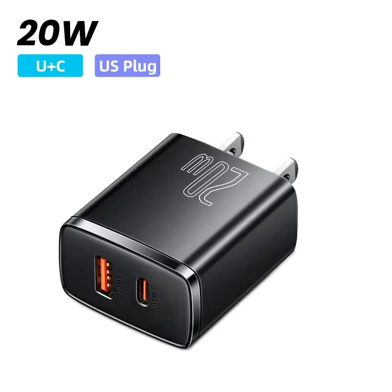 Baseus USB-C Quick Charger 30W: Superschnelles Laden für iPhone und Android - Erleben Sie ultraschnelles Laden mit dem Baseus 30W USB-C Ladegerät, kompatibel mit iPhone 14, 13 und 12 Pro Max sowie Samsung und Xiaomi. - 14:22302870345#USB Charger;200007763