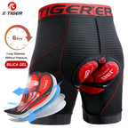 X-TIGER Herren Radhose mit Gel-Polster und atmungsaktivem Mesh