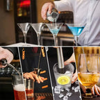 Cocktail Shaker Set 20PCS Bartender Kit with Stand Mixology Bar Set Drink Mixer Set with Essential Accessory Tool Recipe Booklet