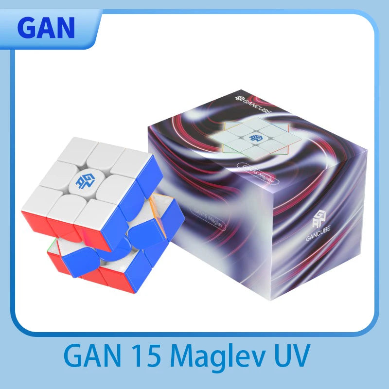 GAN 15 maglev - Präzise Magnete für flüssiges Drehen – Zauberwürfel mit stickerlosem Design