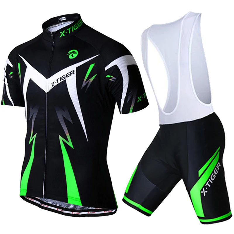 X-TIGER Radtrikot im Set: Perfekte Atmungsaktive Sommer-Sportbekleidung