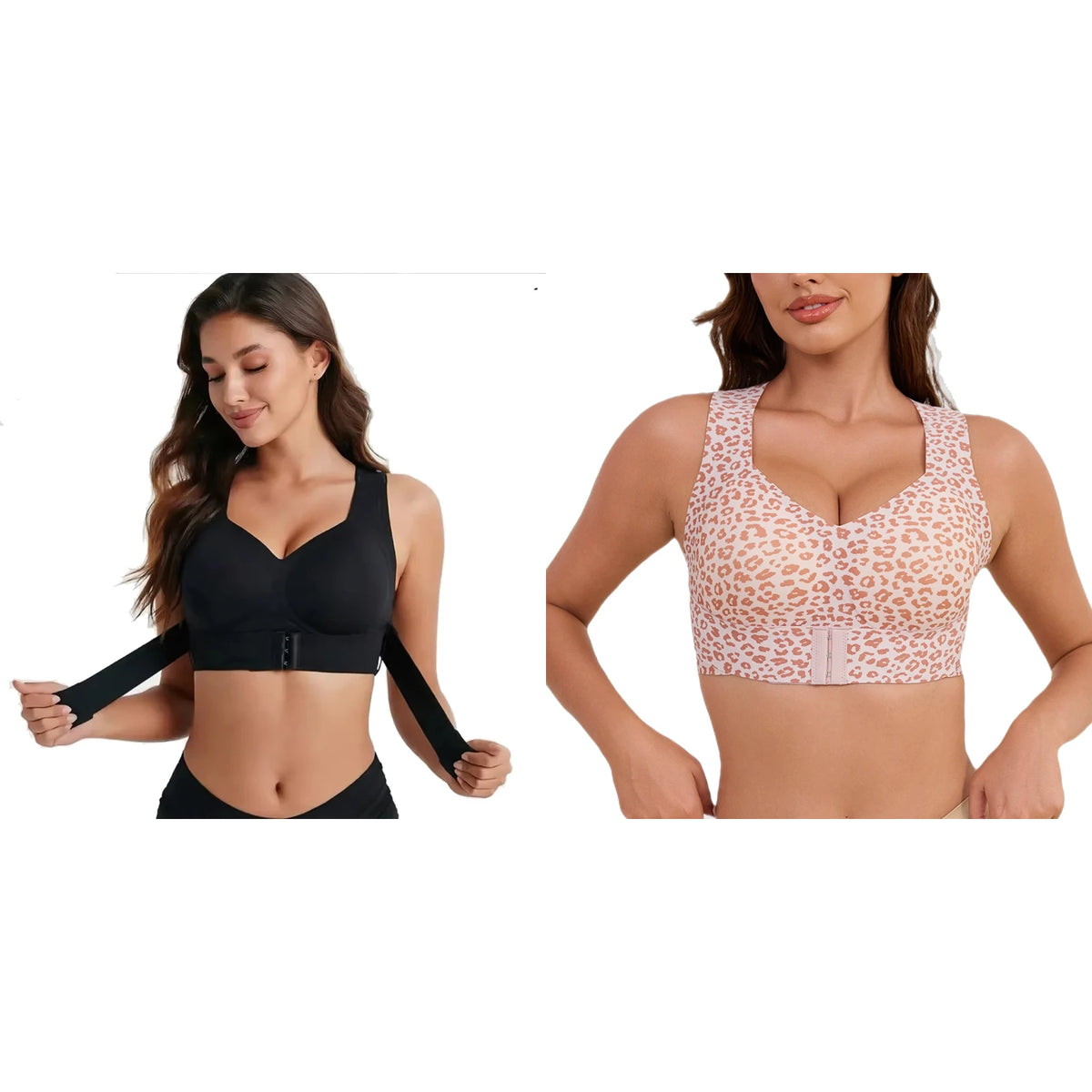 Nahtloser Damen-Sport-BH mit Jelly-Streifen und Haltungskorrektur