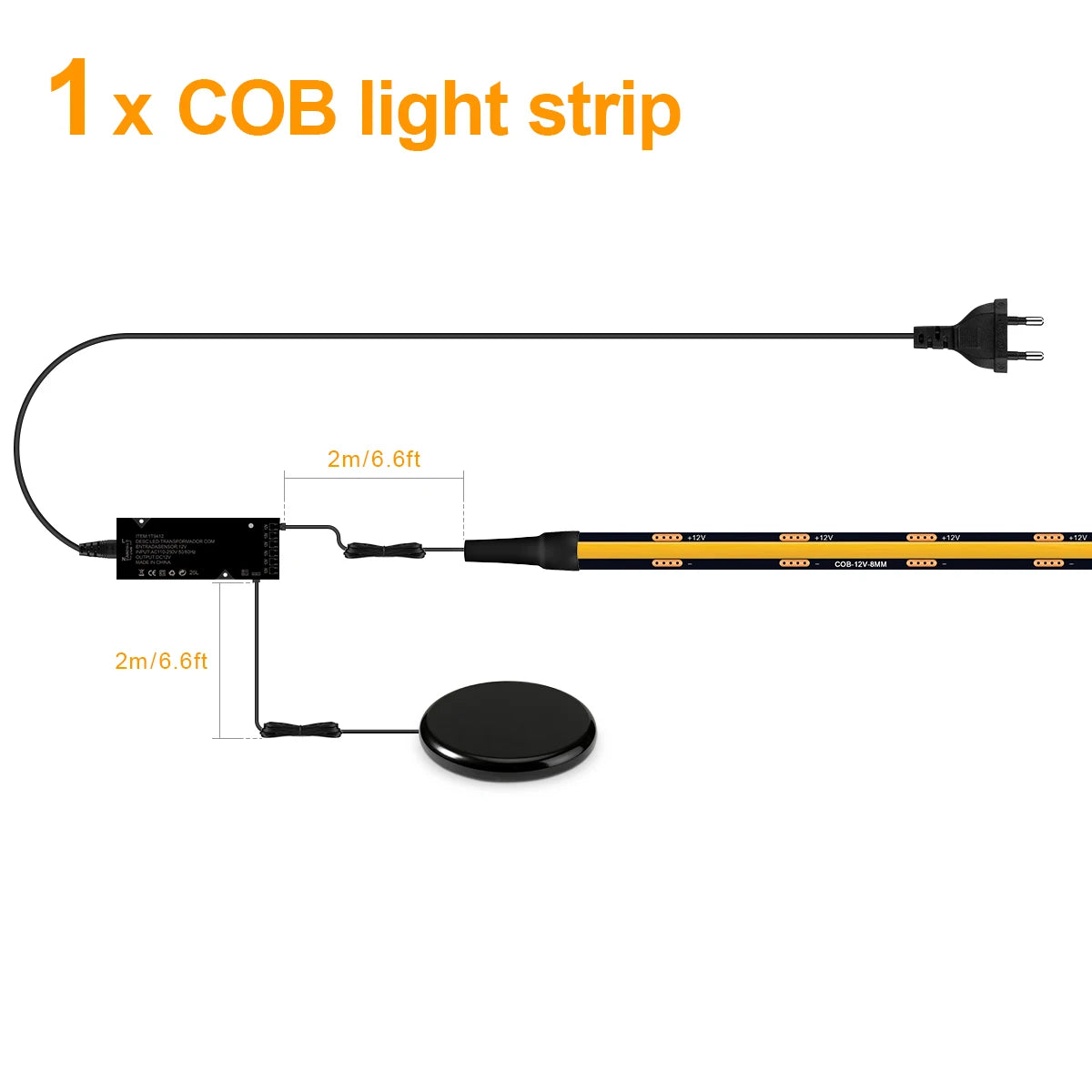 Touch dimmbare LED Lichtleiste mit schwarzem PCB für Holzpaneele