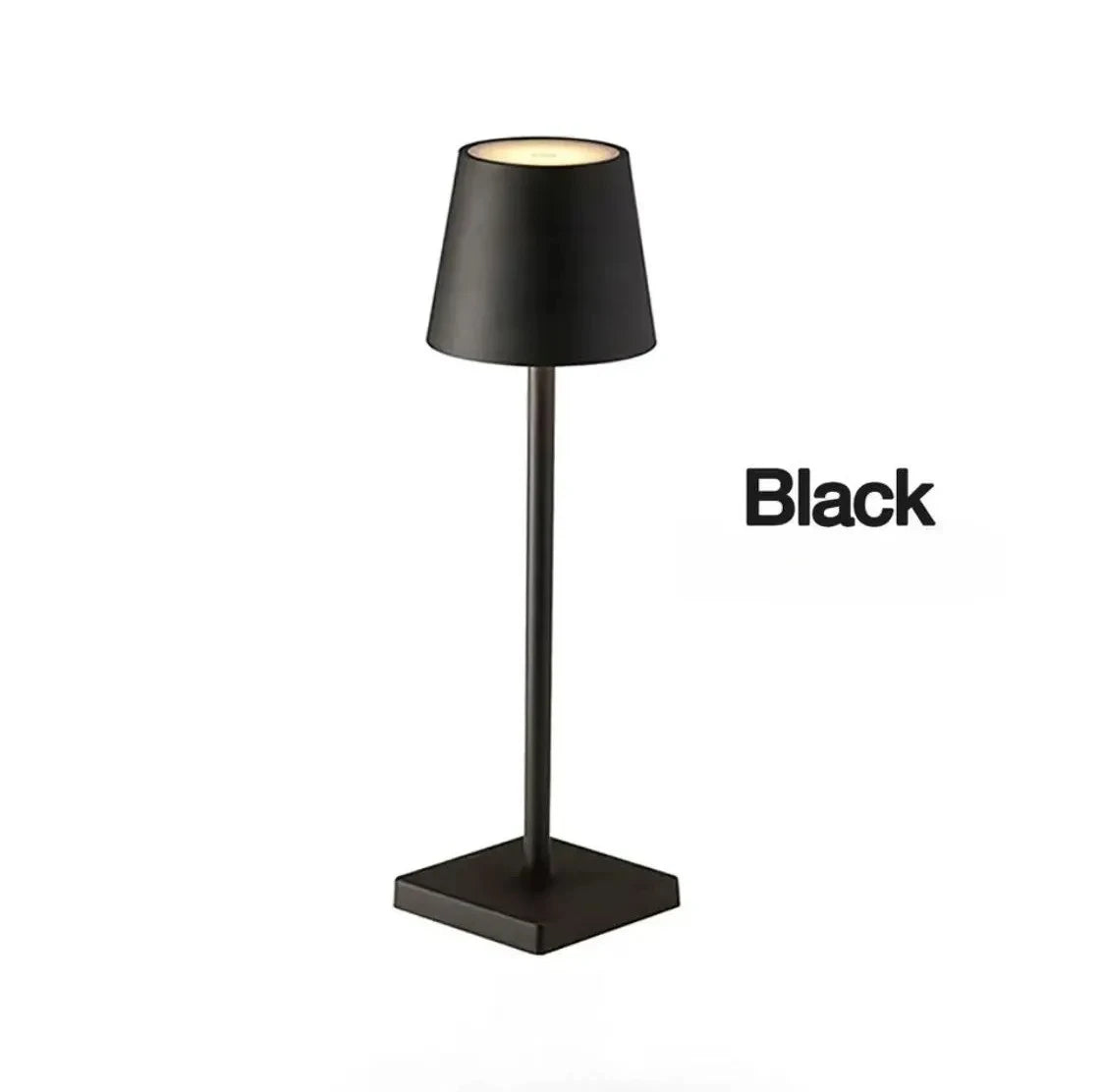 Led touch sensor table lamp with stepless dimming and three color modes