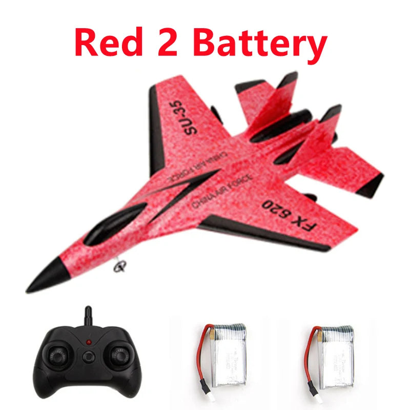 FX-620 SU-35 Avion télécommandé RC 2.4G Avion de chasse télécommandé Avion planeur Jouets en mousse EPP Cadeau pour enfants