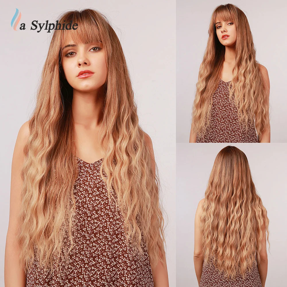 La Sylphide Langhaarperücke – hitzebeständig – für Cosplay, Halloween, Weihnachten