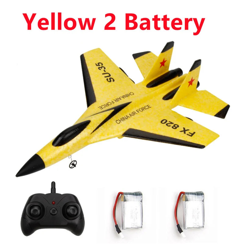 FX-620 SU-35 Avion télécommandé RC 2.4G Avion de chasse télécommandé Avion planeur Jouets en mousse EPP Cadeau pour enfants