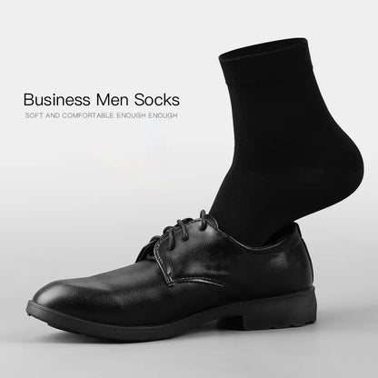 Herren Baumwollsocken HSS: Neuer Stil, Schwarz, Business, Atmungsaktiv, Größe 39-47